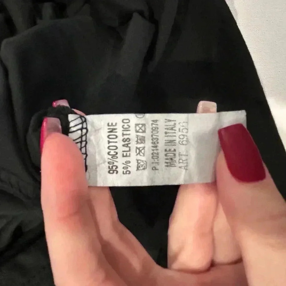 Made in Italy Black multi layer dress size L - Picture 11 of 11